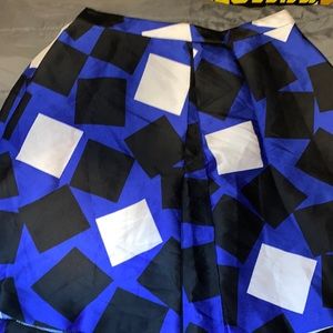 Abstract Mid-length Skirt